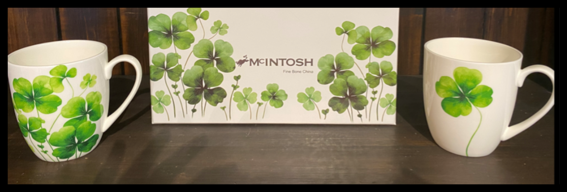 Four Leaf Clover Mug Pair