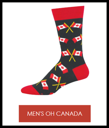 Socksmith Oh Canada Black