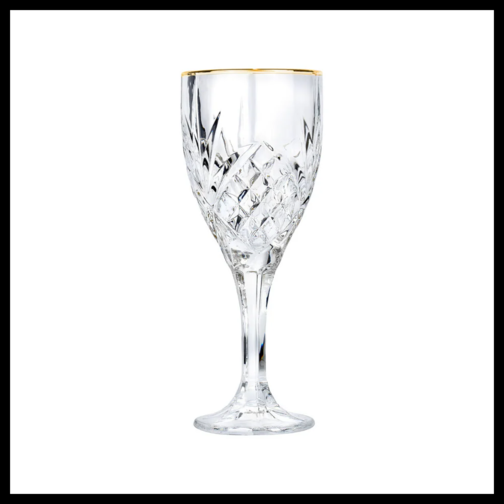 Brilliant Valencay Gold Wine Goblet 300ml