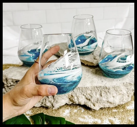 Lynn & Liana Stemless Wine Glasses