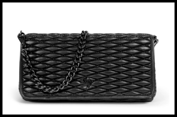 Lug Black Metallic shoulder bag
