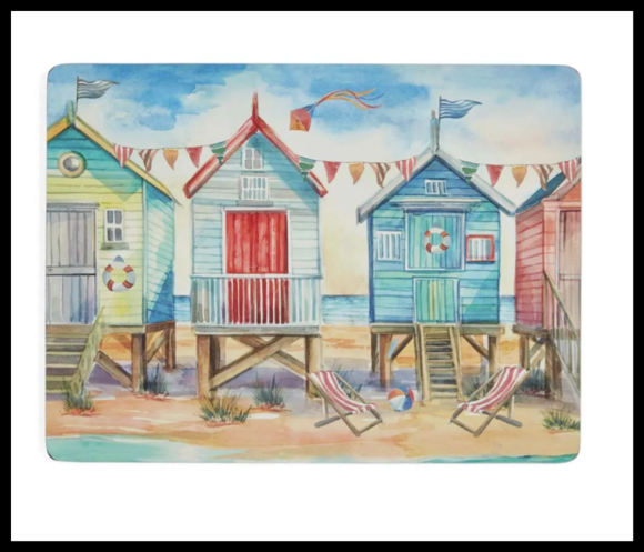 Pimpernel Beach Huts Placemats