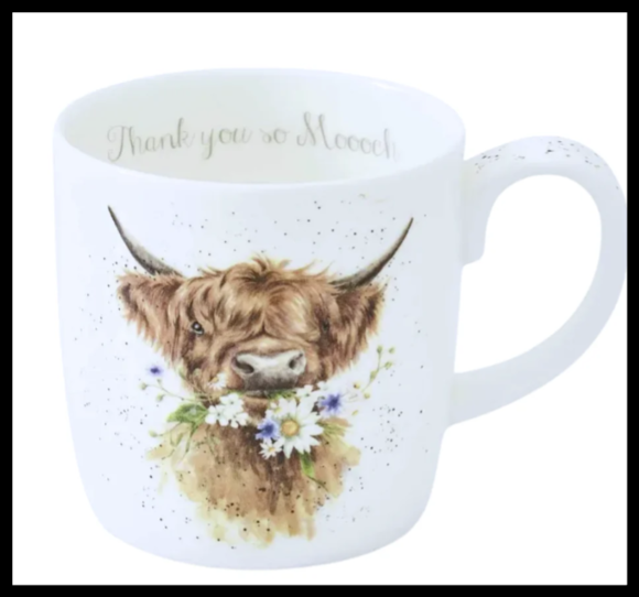 Wrendale Mug-Thank You (Cow)