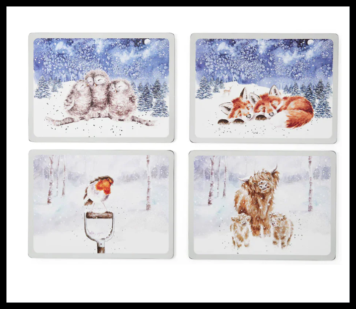 Wrendale Pimpernel Placemats Winter Skies