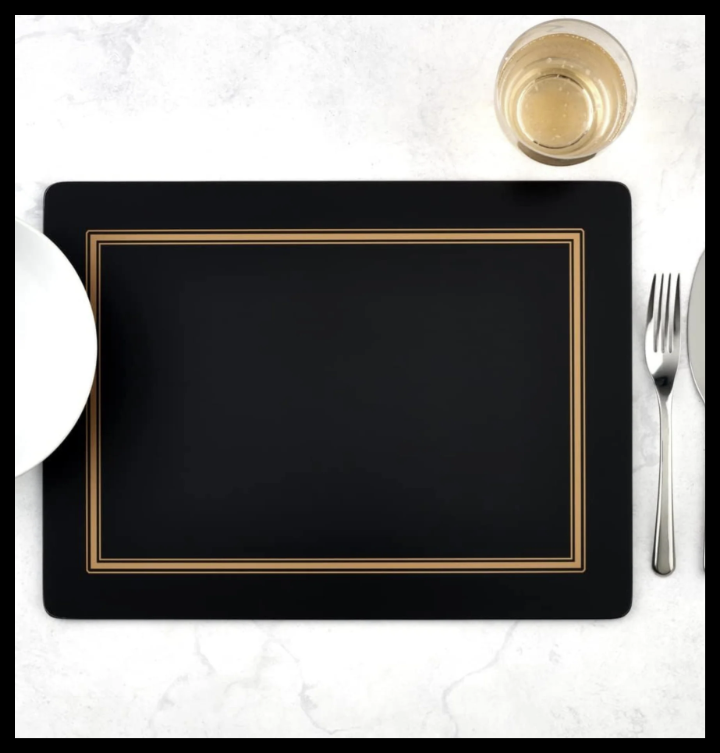 Pimpernel Classic Black Placemats